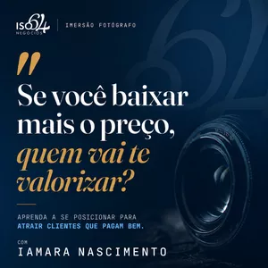 Imagem do curso Imersão Fotografo: Aprenda a se posicionar para atrair clientes que pagam bem.