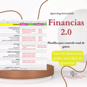 Imagem de capa para o Ebook Financias 2.0 controle de gastos