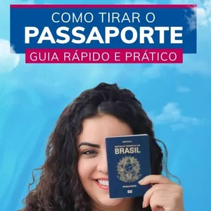 Imagem de capa para o Ebook GUIA RÁPIDO - Como tirar o seu passaporte | @naestradacomjadhy