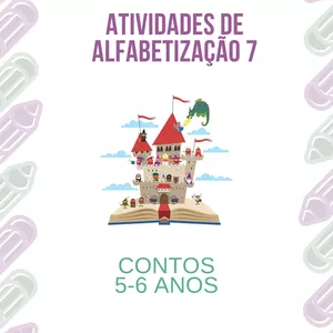 Imagem de capa para o Ebook Atividades de Alfabetização 7 - Contos