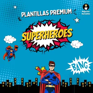 Imagen de portada para Ebook SUPER PACK DE PLANTILLAS - SUPERHEROES