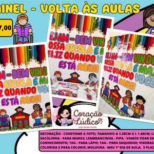 Imagem de capa para o Ebook 🌈Painel - Volta às Aulas 