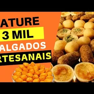 Imagem de capa para o Curso online Curso para fazer Salgados artesanais práticos rápido e fácil 