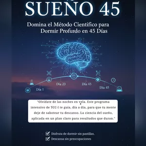 Imagen de portada para Ebook Sueño 45: Domina el Método Científico para Dormir Profundo en 45 Días.