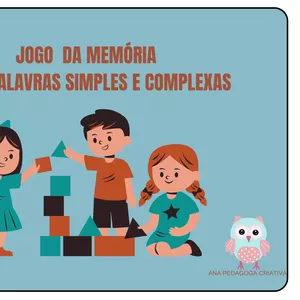 Imagem de capa para o Ebook Jogo da memória com palavras simples e complexas
