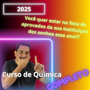 Imagem do curso Curso de Química Completo: ENEM 2025 e Vestibulares!
