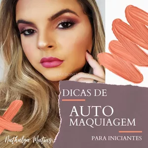 Imagem de capa para o Ebook Dicas de auto maquiagem para iniciantes
