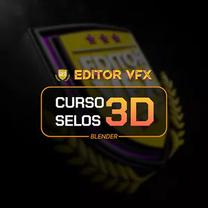 Imagem de capa para o Curso online Editor VFX - Selos 3D no Blender