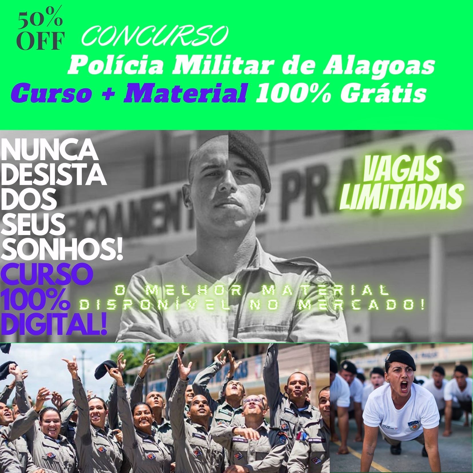 Curso Polícia Militar de Alagoas Concurso 2020 