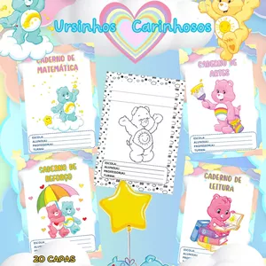 Imagem de capa para o Ebook Capas de Caderno Ursinhos Carinhosos