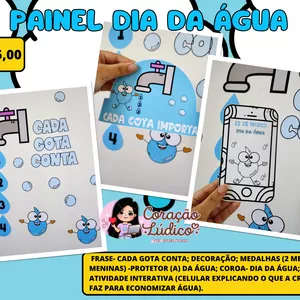 Imagem de capa para o Ebook 💧Painel Dia Da Água