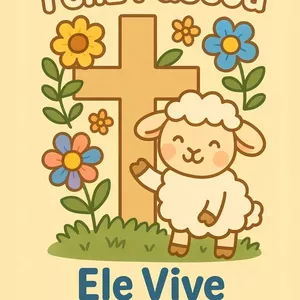 Imagem de capa para o Curso online Livro de Colorir – A Verdadeira Páscoa: Jesus Vive!