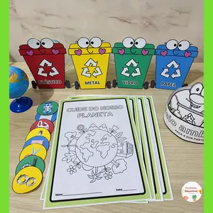Imagem de capa para o Ebook 🗑️*CESTO INTERATIVO MEIO AMBIENTE + ATIVIDADES* 🗑️