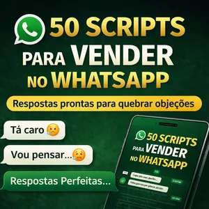 Imagem de capa para o Ebook 50 SCRIPTS Prontos para Vender no WhatsApp