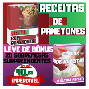 Imagem de capa para o Ebook RECEITAS ÍNCRIVEIS DE PANETONES ⭐⭐⭐⭐⭐
