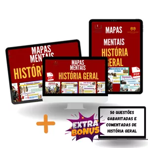Imagem de capa para o Ebook História Geral Facilitada em Mapas Mentais