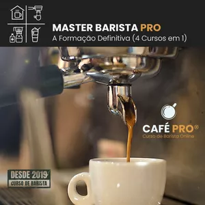 Imagem de capa para o Curso online CURSO MASTER BARISTA PRO: A Formação Definitiva (4 Cursos em 1)