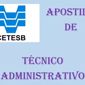 Imagem de capa para o Ebook Apostila Téc. Administrativo - CETESB 2024