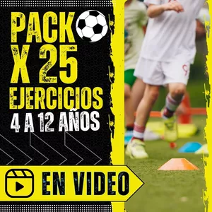 Imagen de portada para Curso online Pack 25 Ejercicios de Fútbol Base y Futbol Infantil