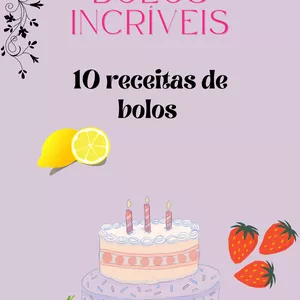 Imagem de capa para o Ebook Bolos Incríveis 