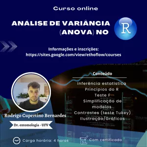 Imagem de capa para o Curso online Análise de variância (ANOVA) no programa R
