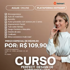 Imagem de capa para o Curso online Perfect Design - Sobrancelha﻿s 