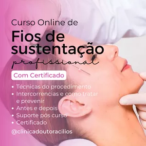 Imagem de capa para o Serviço online FIOS DE SUSTENTAÇÃO NÃO INVASIVO - Curso Vip Online completo