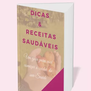 Imagem de capa para o Ebook Dicas e Receitas Saudáveis Ana 