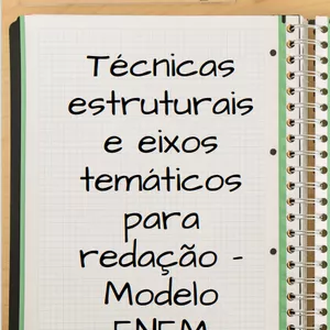Imagem de capa para o Ebook Técnicas estruturais e eixos temáticos para redação - Modelo Enem