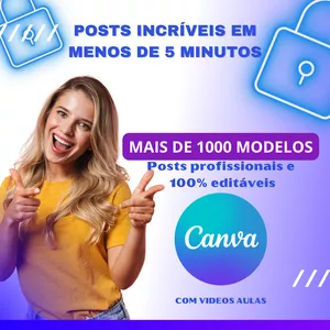 Imagem de capa para o Curso online Mega Pack Canva 