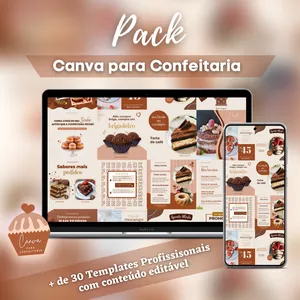 Pack Canva para Confeitaria