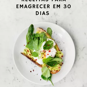 Imagem de capa para o Ebook Top 10 melhores receitas para emagrecer em 30 dias 