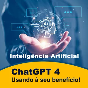 Imagem de capa para o Ebook Inteligência Artificial - ChatGPT 4 usando a meu benefício