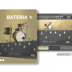 Imagem de capa para o Curso online Bateria R4W v1 Solo + Vários Midis para Kontakt  - ED0099
