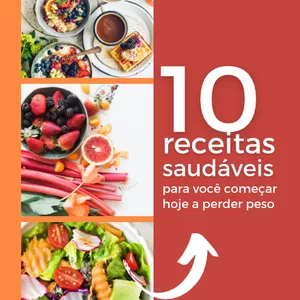 Imagem de capa para o Ebook 10 receitas saudáveis para perder peso