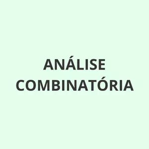 Imagem de capa para o Curso online [C05] Análise combinatória | Prof. Thiago Cordeiro