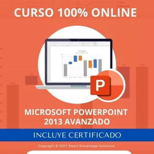 Imagen de portada para Curso online Curso completo 100% Online de Microsoft PowerPoint 2013 Avanzado incluye libro y certificado