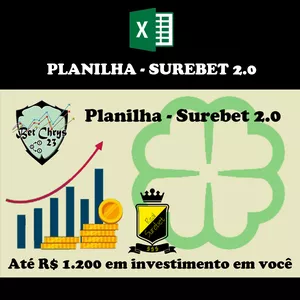 Imagem principal do produto Planilha - Surebet 2.0