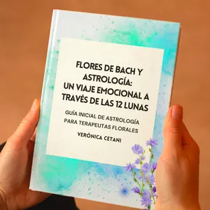 Imagen de portada para Ebook Flores de Bach y Astrología: Un viaje emocional a través de las 12 Lunas. Ebook.