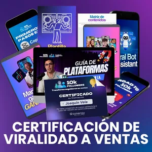 Imagen de portada para Curso online Certificación de Viralidad a Ventas 2025