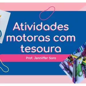 Imagem de capa para o Ebook Guia: Atividades motoras com Tesoura