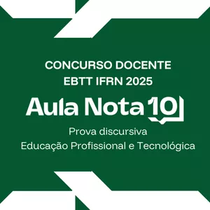Imagem de capa para o Curso online Preparatório para prova discursiva do concurso docente EBTT do IFRN 2025