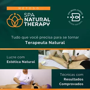 Imagem de capa para o Curso online Curso de ESTÉTICA NATURAL - Método SPA NATURAL THERAPY - Argiloterapia, Terapias Naturais, Terapias Manuais & Recursos Cativantes na Estética Integral - Seja um Terapeuta Natural!