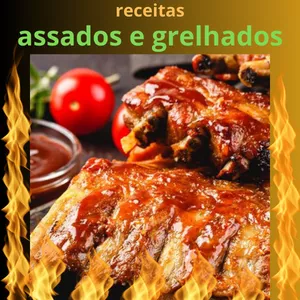 Imagem de capa para o Ebook assados e grelhados