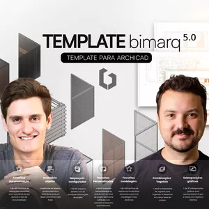 Imagem de capa para o Curso online Template bimarq 5.0 - Archicad