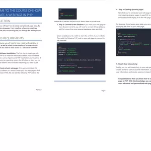 Imagem de capa para o Curso online Get this new course on how to create a simple web page in php