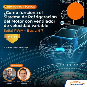 Imagen de portada para Curso online Seminario técnico: ¿Cómo funciona el Sistema de Refrigeración del Motor con ventilador de velocidad variable – Señal PWM – Bus LIN ?