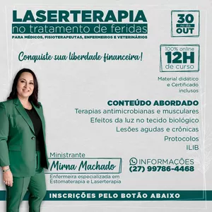 Imagem de capa para o Curso online Laserterapia e tratamento de Feridas