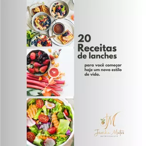 Imagem de capa para o Ebook 20 receitas fit