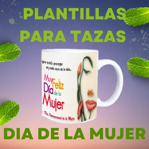 Imagen de portada para Curso online PLANTILLAS PARA TAZAS DEL DIA DE LA MUJER